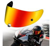 PSLER Pantalla de Casco para HJC RPHA 11 (Pro/Carbon) y RPHA 70 (ST/Carbon), Visera de Repuesto Compatible con HJ-26 HJ-26ST, Anti-arañazos Protección UV, Preparado para Pinlock(Rojo Dorado Intenso)