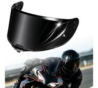 PSLER Pantalla Visera de Casco Moto Repuesto Compatible con LS2 FF811 VECTOR II, Citation II, Visera Anti-Arañazos con Protección UV, Pinlock Ready(Negro Oscuro)