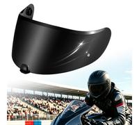 PSLER para HJ-20M Pantalla de Casco Moto Repuesto Compatible con HJC FG-17, IS-17, FG-ST, C70, C70N, Visera Anti-Arañazos con Protección UV, Pinlock Ready(Negro Oscuro)