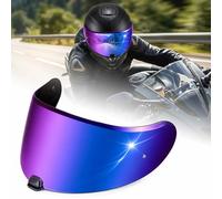 PSLER para HJ-20M Pantalla de Casco Moto Repuesto Compatible con HJC FG-17, IS-17, FG-ST, C70, C70N, Visera Anti-Arañazos con Protección UV, Pinlock Ready(Arcoíris)