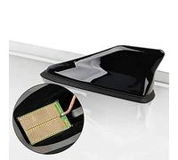 Psler Universal Coche Antena Impermeable de Señal de Radio de Aleta Tiburón Cubierta(Negro Brillante)