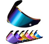 PSLER Visera de Casco para AGV Pista GP RR Pista GPR CORSA-R RACE 3 RACE 2, Visera Tintada para Casco Motocicleta Accesorios de Repuesto(Arcoíris)