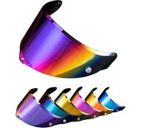 PSLER Visera de Casco para AGV Pista GP RR Pista GPR CORSA-R RACE 3 RACE 2, Visera Tintada para Casco Motocicleta Accesorios de Repuesto(Azul Degradado Intenso)