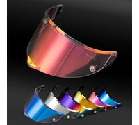 PSLER Visera de Casco para AGV Pista GP RR Pista GPR CORSA-R RACE 3 RACE 2, Visera Tintada para Casco Motocicleta Accesorios de Repuesto(Rojo Transparente)