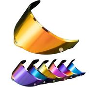 PSLER Visera de Casco para AGV Pista GP RR Pista GPR CORSA-R RACE 3 RACE 2, Visera Tintada para Casco Motocicleta Accesorios de Repuesto(Rojo Dorado Intenso)