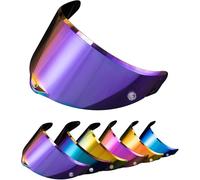 PSLER Visera de Casco para AGV Pista GP RR Pista GPR CORSA-R RACE 3 RACE 2, Visera Tintada para Casco Motocicleta Accesorios de Repuesto(Púrpura Intenso)