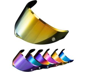 PSLER Visera de Casco para AGV Pista GP RR Pista GPR CORSA-R RACE 3 RACE 2, Visera Tintada para Casco Motocicleta Accesorios de Repuesto(Dorado Intenso)