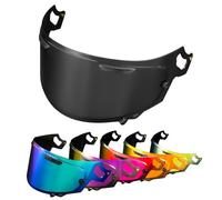 PSLER Visera de Casco para ARIA RX-7V Renegade-V RX-7X REO XD Regent-X VAS-V Corsair-X Quantum-X Signet-X Defiant-X Concept-X, Visera Tintada para Casco Motocicleta Accesorios(Negro)