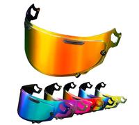 PSLER Visera de Casco para ARIA RX-7V Renegade-V RX-7X REO XD Regent-X VAS-V Corsair-X Quantum-X Signet-X Defiant-X Concept-X, Visera Tintada para Casco Motocicleta Accesorios(Rojo Dorado Intenso)