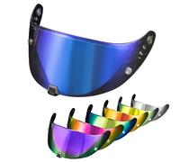 PSLER Visera de Casco para EXO 520 1400 R1 Visera Tintada para Scorpion EXO 391 520 1400 R1,Protector Facial con Protección UV Accesorios de Repuesto para Motocicleta(Azul Transparente)