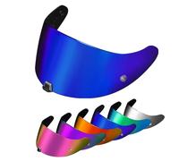 PSLER Visera de Casco para EXO 520 1400 R1 Visera Tintada para Scorpion EXO 391 520 1400 R1,Protector Facial con Protección UV Accesorios de Repuesto para Motocicleta(Azul Oscuro)
