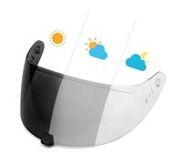 PSLER Visera de Casco para Exo R420(NO compatible con R520) Visera Tintada para Casco Motocicleta Accesorios de Repuesto(Fotocromático)