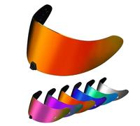 PSLER Visera de Casco para Exo R420(NO compatible con R520) Visera Tintada para Casco Motocicleta Accesorios de Repuesto(Rojo Intenso)