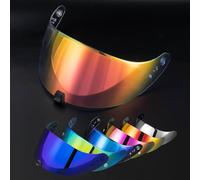PSLER Visera de Casco para Exo R420(NO compatible con R520) Visera Tintada para Casco Motocicleta Accesorios de Repuesto(Rojo Transparente)