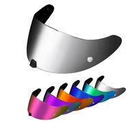 PSLER Visera de Casco para Exo R420 Visera Tintada para Casco Motocicleta Accesorios de Repuesto(Plata Espejada)