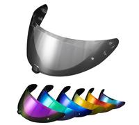 PSLER Visera de Casco para HJC i70 i10 HJ-31, Visera Tintada para Casco Motocicleta Accesorios de Repuesto(Aurora Plata Transparente)