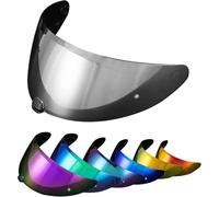PSLER Visera de Casco para HJC i70 i10 HJ-31, Visera Tintada para Casco Motocicleta Accesorios de Repuesto(Plata)