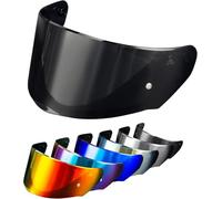 PSLER Visera de Casco para LS2 Outer FF320 Rapid FF353 Assault FF328 Stream FF800, Visera Tintada para Casco de Motocicleta Accesorios de Repuesto(Negro Oscuro)