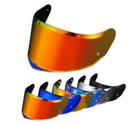 PSLER Visera de Casco para LS2 Stream II FF808, Visera Tintada para Casco de Motocicleta Accesorios de Repuesto(Oro Intenso Rojo)