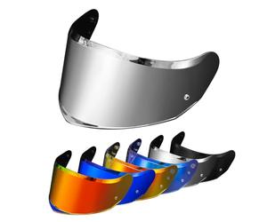 PSLER Visera de Casco para LS2 Stream II FF808, Visera Tintada para Casco de Motocicleta Accesorios de Repuesto(Plata)