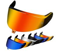 PSLER Visera de Casco para SKWAL i3 RIDILL 2 D-SKWAL 3 Visera Tintada para Casco de Motocicleta Accesorios de Repuesto(Rojo Dorado Intenso)