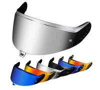 PSLER Visera de Casco para SKWAL i3 RIDILL 2 D-SKWAL 3 Visera Tintada para Casco de Motocicleta Accesorios de Repuesto(Plata)