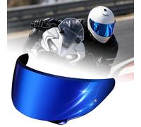 PSLER Visera de repuesto para casco de motocicleta HJC HJ-38, se adapta a cascos de cara completa i71 F71, protección UV antiarañazos, listo para Pinlock (azul profundo)