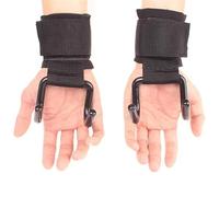 PSNKLMM 1/2 Protectores de muñeca for Mancuernas, Antideslizantes, Ganchos for Levantamiento de Pesas, Peso Muerto, dominadas y Fitness.(2pcs)