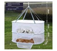 PSNKLMM 1-3layer Drying Net Breathable Quick Drying Hanging Mesh Holder Drying Foods Fish Net For Socks Underwear Drying(2 Layers 70X50)