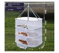 PSNKLMM 1-3layer Drying Net Breathable Quick Drying Hanging Mesh Holder Drying Foods Fish Net For Socks Underwear Drying(3 Layers 60X40)