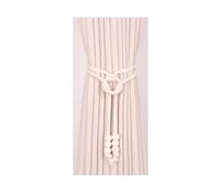 PSNKLMM 2 uds Anillo de Madera y Cuentas Cuerda algodón Abrazaderas Cortina Decorativas/retenciones Nudos