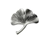 PSNKLMM 4 piezas de manijas aleación zinc con forma hoja ginkgo for muebles, pomos for puertas gabinetes, for habitación niños, repuesto, herrajes for DIY(Ancient Tin)