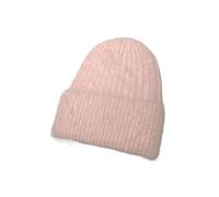 PSNKLMM Gorro de punto invierno for mujer, gorro elástico grueso, suave, cálido, ajuste Regular, protección for los oídos, sombrero for Invierno Al Aire Libre(Lotus root pink)
