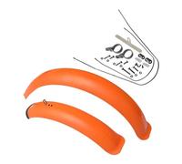 PSNKLMM Guardabarros for Bicicleta, Juego de Guardabarros for neumáticos Anchos 26/20" x 4.0, for Bicicletas eléctricas Plegables Nieve, Piezas Ciclismo(26x4.0 Orange)