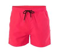 PSNKLMM Pantalones Cortos de Playa Multicolores de Verano for Hombre, Pantalones Cortos de un Cuarto de Longitud, Pantalones Casuales Deportivos Impermeables Estilo Hoja de Loto Transpirables(Pink,S)