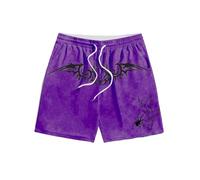 PSNKLMM Pantalones Cortos de Verano for Hombre, Holgados, Informales, for el hogar, con Estampado Deportivo, for Playa(DKZXG20241211K,4XL)