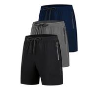 PSNKLMM Pantalones Cortos for Hombre, 3 Piezas, Informales, Deportivos, for Correr, Fitness, Ciclismo, Senderismo y natación. Secado rápido y Transpirables.(XXXL)