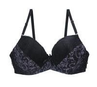 PSNKLMM Sujetadores de Encaje con Copas BCDE 34/75, 36/80, 38/80, 40/90, 42/90 y 44/100. Ropa Interior Push-up for Mujer, lencería Femenina Talla Grande(Black,100B)
