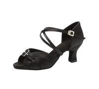 PSNKLMM Zapatos de Baile Latino for Mujer, Zapatos salón, en Barra, Salsa, Tango Moderno, Latinos tacón Alto Ajustables for niñas y Mujeres(Brown,40)