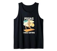 Psoas I Was Saying Anatomy Pun Stretching Skeleton Camiseta sin Mangas