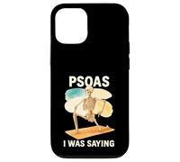 Psoas I Was Saying Anatomy Pun Stretching Skeleton Carcasa para iPhone 12/12 Pro
