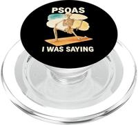 Psoas I Was Saying Anatomy Pun Stretching Skeleton PopSockets PopGrip para MagSafe