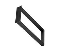 PSQME Patas de Muebles, Acero, Rectangulares, Negro, 40x100cm, para Sofá, Cama, Bar, Escritorio, Baño