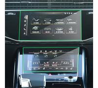 PSRRGZTM Protector pantalla Compatible Con Q7 Q8 2019 2020 2 Uds Película Protectora De Vidrio Templado Película De Navegación Para GPS Para Coche Pantalla LCD Película Antiarañazos