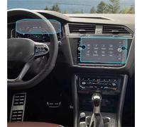 PSRRGZTM Protector pantalla Compatible Con VW Para Tiguan 2021 2022 Tablero De Navegación De Coche Vidrio Templado Película Protectora De Pantalla LCD Accesorios Interiores Pegatina(1 set)
