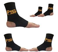 PSS Feet Sleeves/Socks for Unisex/Supports for Weak/Pulled Plantar Fasciitis Ankle Recovery Pain Relief Feet/Care Accessories/Sports, Therapy Equipment 1563 (Black, L-XL)