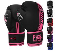 PSS Guantes de boxeo para niños y jóvenes, entrenamiento de sparring, kickboxing, Muay Thai, MMA, guantes pesados para saco de boxeo, almohadillas de enfoque, entrenamiento de piel sintética duradera,