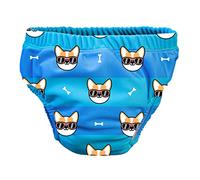 Pss! - Pañal de Agua para Bebé - Modelo Cool Dog - Para Bebés de 3 a 8 kg - Talla M - Unisex - Diseño Multicolor - Absorbente y Reutilizable - Impermeable y Cómodo - 1 Unidad