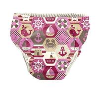 Pss! - Pañal de Agua para Bebé - Modelo Sailor Girl - Para Bebés de 3 a 8 kg - Talla M - Unisex - Diseño Multicolor - Absorbente y Reutilizable - Impermeable y Cómodo - 1 Unidad