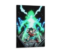 PSSEUB My Hero Academia 4 - Póster decorativo de anime para pared e imagen artística moderna para decoración de dormitorio familiar, 20 x 30 cm
